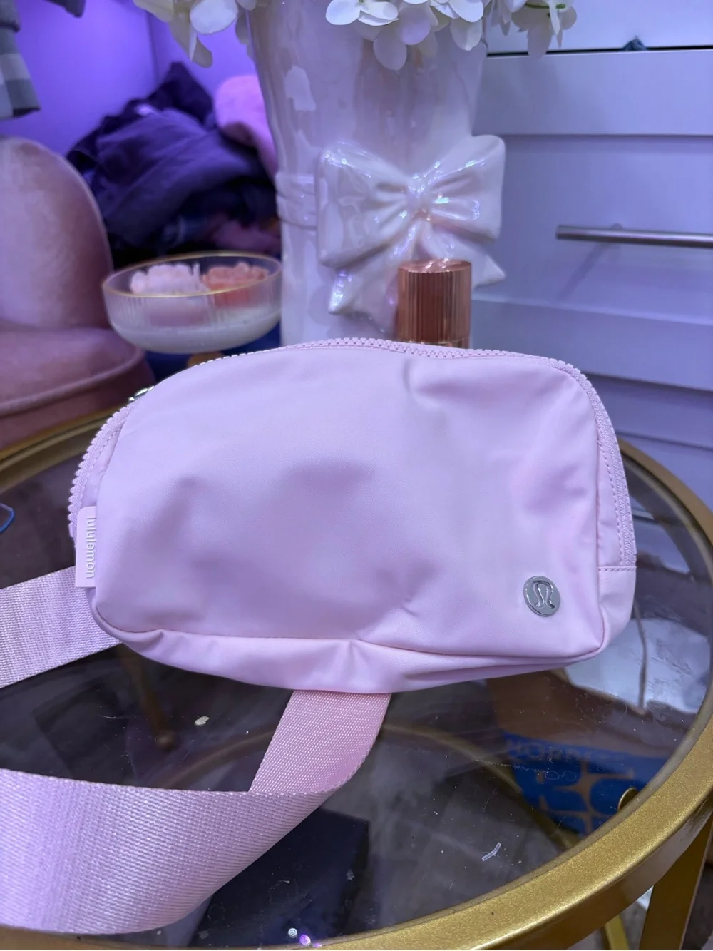 lululemon athletica Light Pink Crossbody Belt Bag